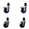 Service Caster 3.5'' Solid Poly Swivel 1-3/4'' Expanding Stem Caster Set 2 Total Lock Brakes, 4PK SCC-EXTTL20S3514-SPUS-2-S-2-134 - alternate 1